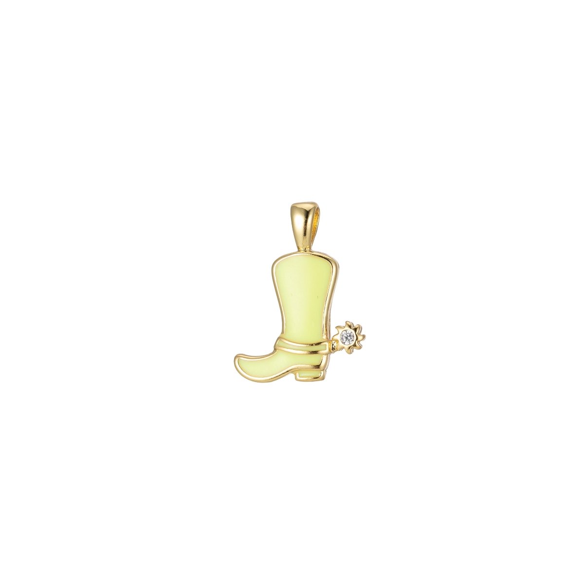 Colorful Cowboy Cowgirl Boot Enamel Charm Pendant Shoes Wild West Inspired H-023 H-033 J-840 - J-847 - DLUXCA