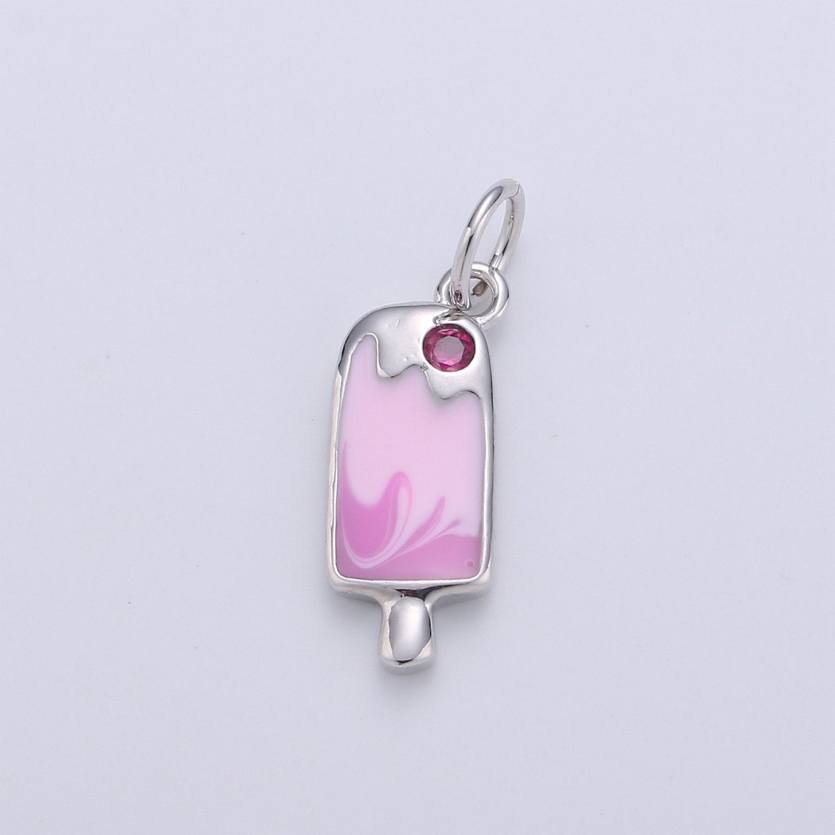 Colorful Ice Cream Charms Enamel Gold Plated for Bracelet Necklace Earring Component Summer Jewelry D-258 D-259 - DLUXCA