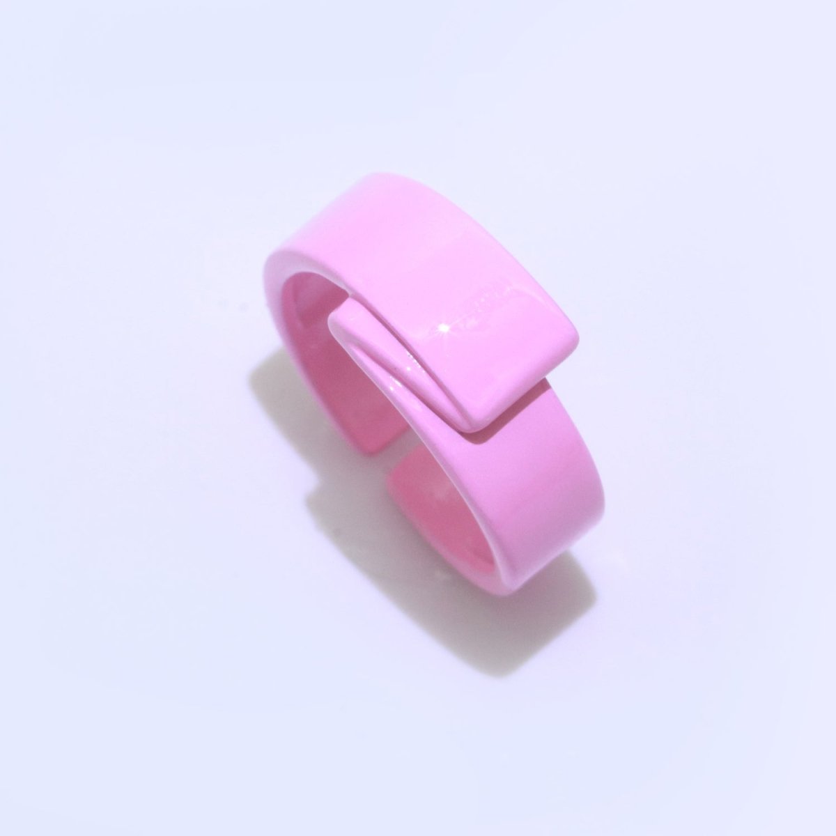 Colorful Neon Twisted ring, Y2K Trendy ring, Chunky enamel ring, Fun Summer ring Candy color ring, Gift for her - DLUXCA