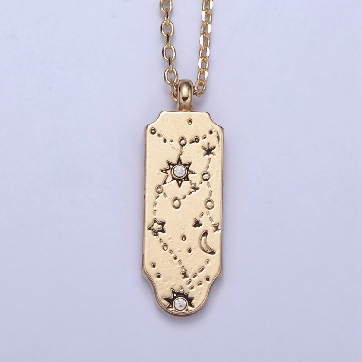 Constellation Zodiac Charms Necklace Astrology Zodiac Necklace Charms, 12 Zodiac Charms Ready to Wear Necklace for Personalized Jewelry Wholesale | WA-491 to WA-502 Clearance Pricing - DLUXCA