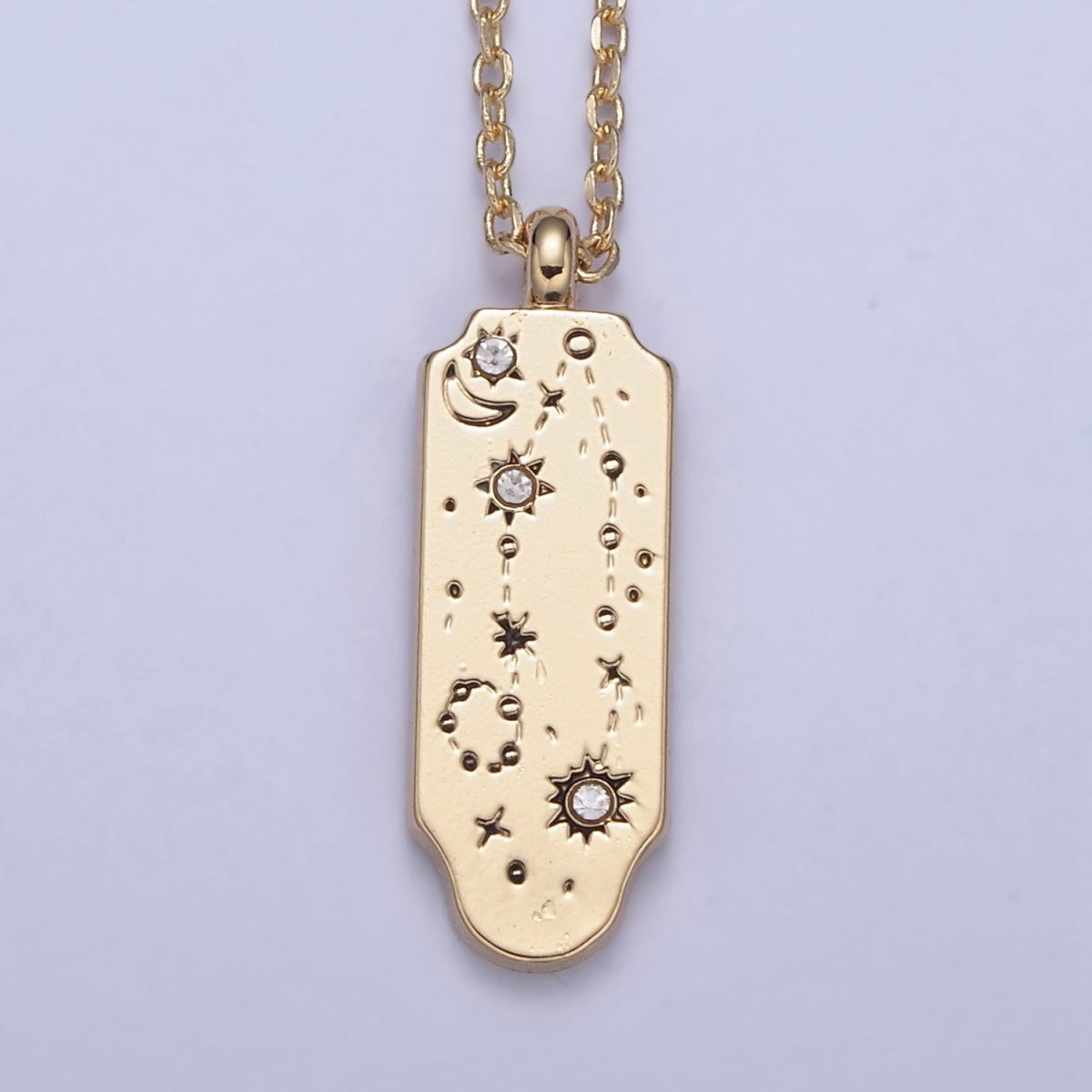 Constellation Zodiac Charms Necklace Astrology Zodiac Necklace Charms, 12 Zodiac Charms Ready to Wear Necklace for Personalized Jewelry Wholesale | WA-491 to WA-502 Clearance Pricing - DLUXCA