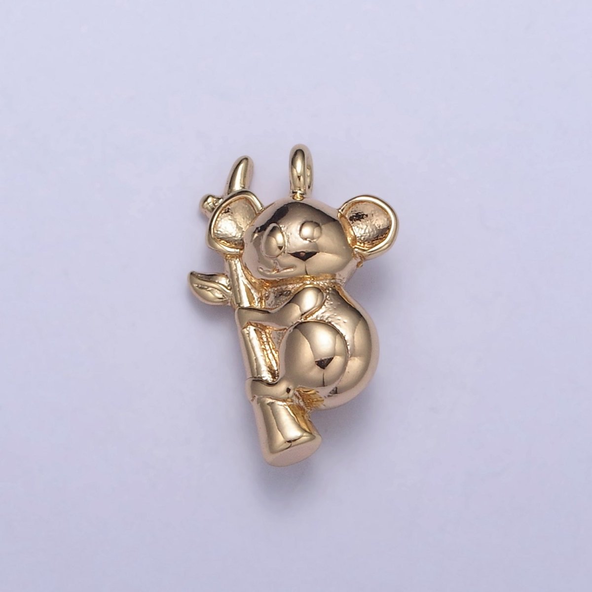 Cute 16k Gold Filled Koala Charm Animal Australia Pendant for Necklace Bracelet Earring Supply N-355 - DLUXCA