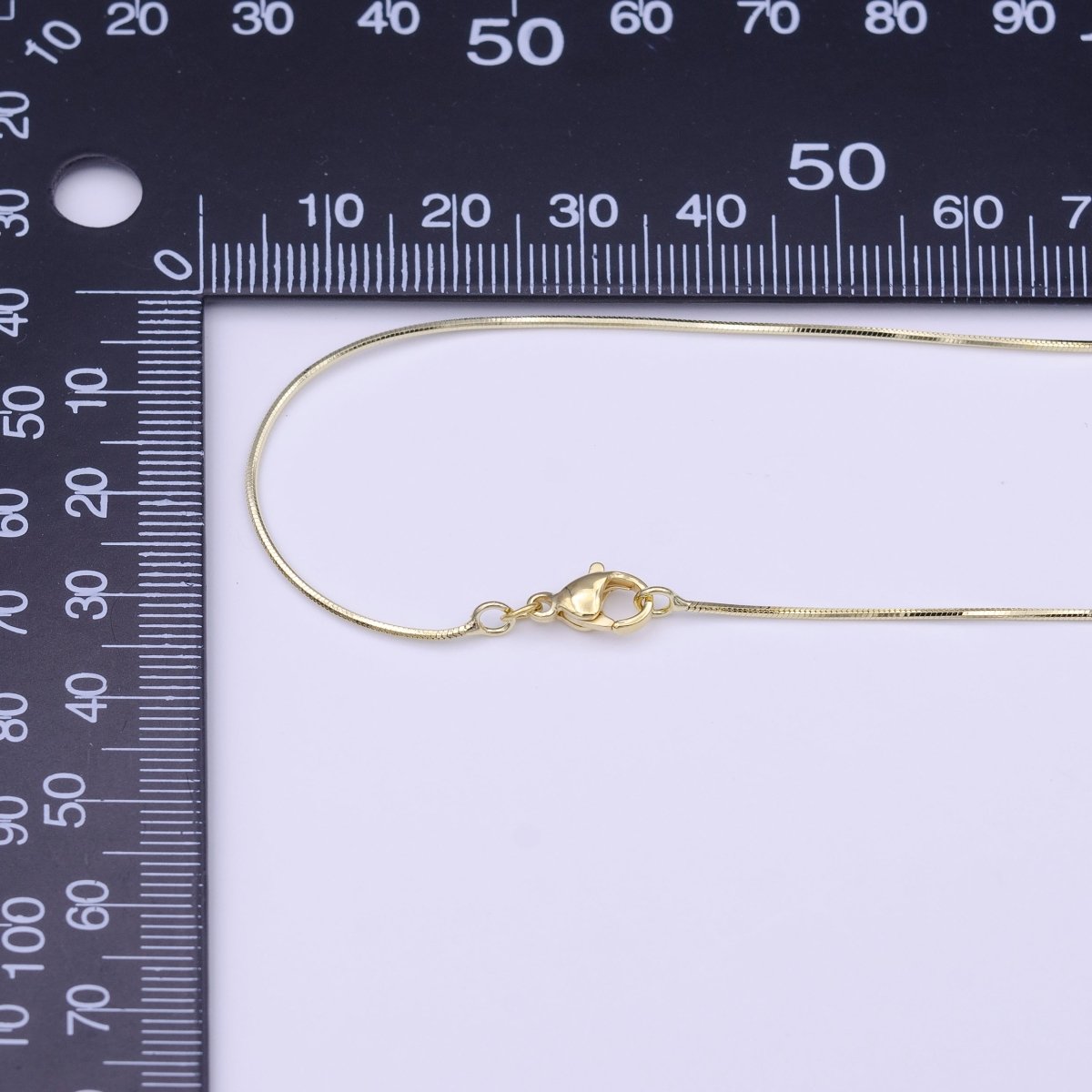 Dainty 0.8mm Cocoon Chain 19.5 Inch Layering Gold Necklace | WA-1275 Clearance Pricing - DLUXCA