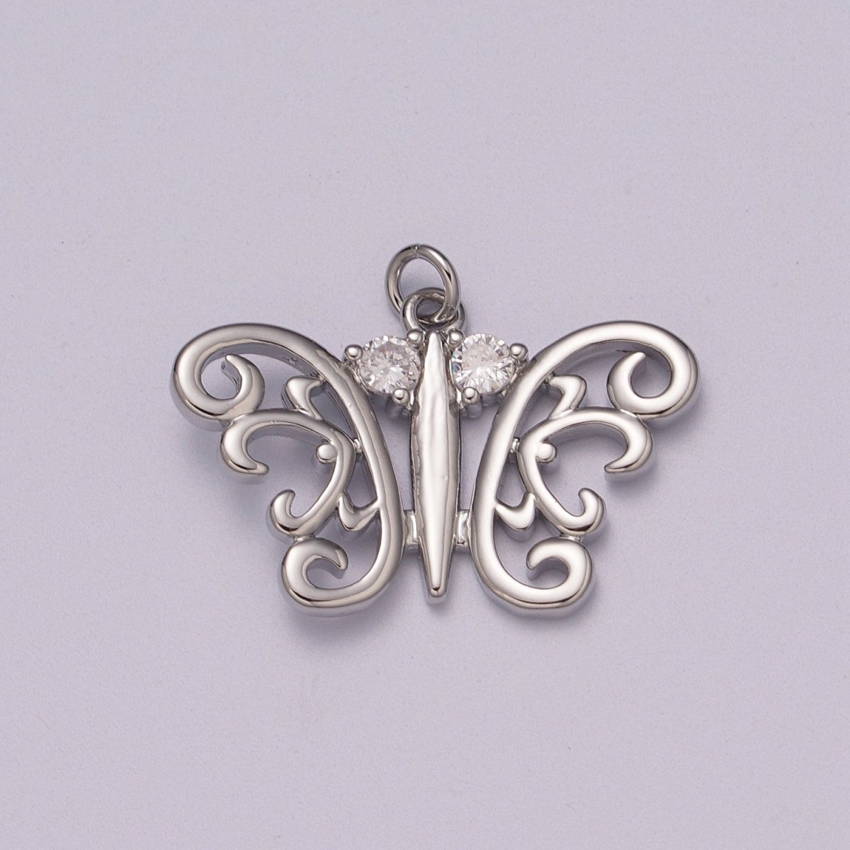 Dainty 14k Gold Filled Butterfly Charm, Small Mariposa Pendant Charm Monarch Charm Animal Jewelry I-096 M-897 - DLUXCA