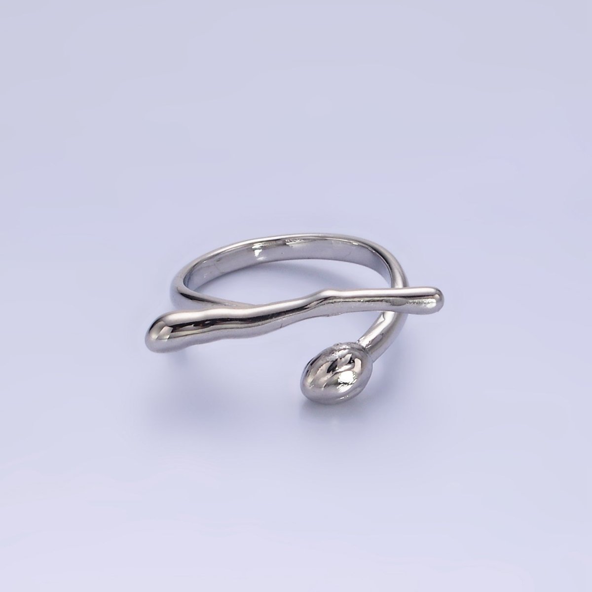 Dainty 14K Gold Filled Hugger Stick Ring in gold and silver | O1278 O1279 - DLUXCA