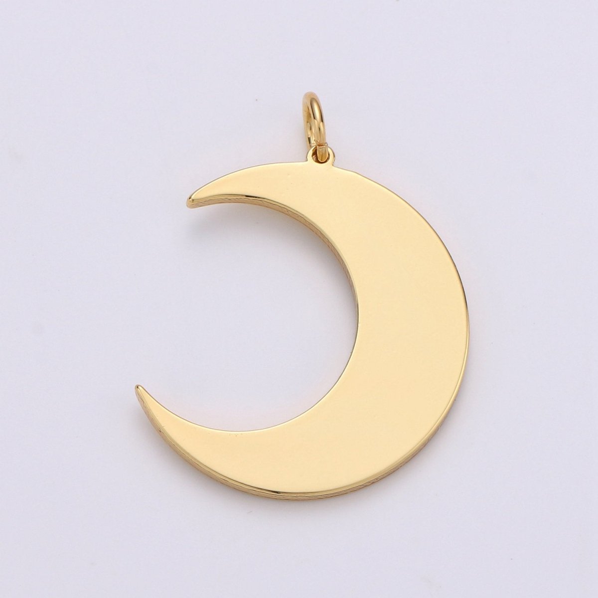 Dainty 14k Gold Filled Moon charm - Gold Moon pendant - Crescent Moon pendant for Necklace Bracelet Earring Charm Supply Celestial Jewelry D-479 - DLUXCA