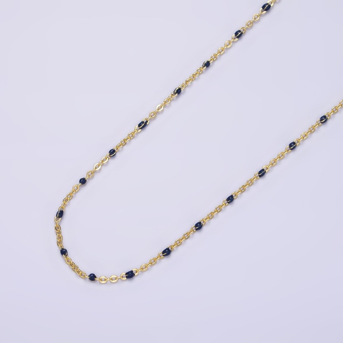Dainty 16k Gold Filled Satellite Enamel Chain By the Yard Wholesale Unfinished Chain by Yard for Bracelet Necklace Minimalist Jewelry | ROLL-1391 ROLL-1392 ROLL-1393 ROLL-1408 - DLUXCA