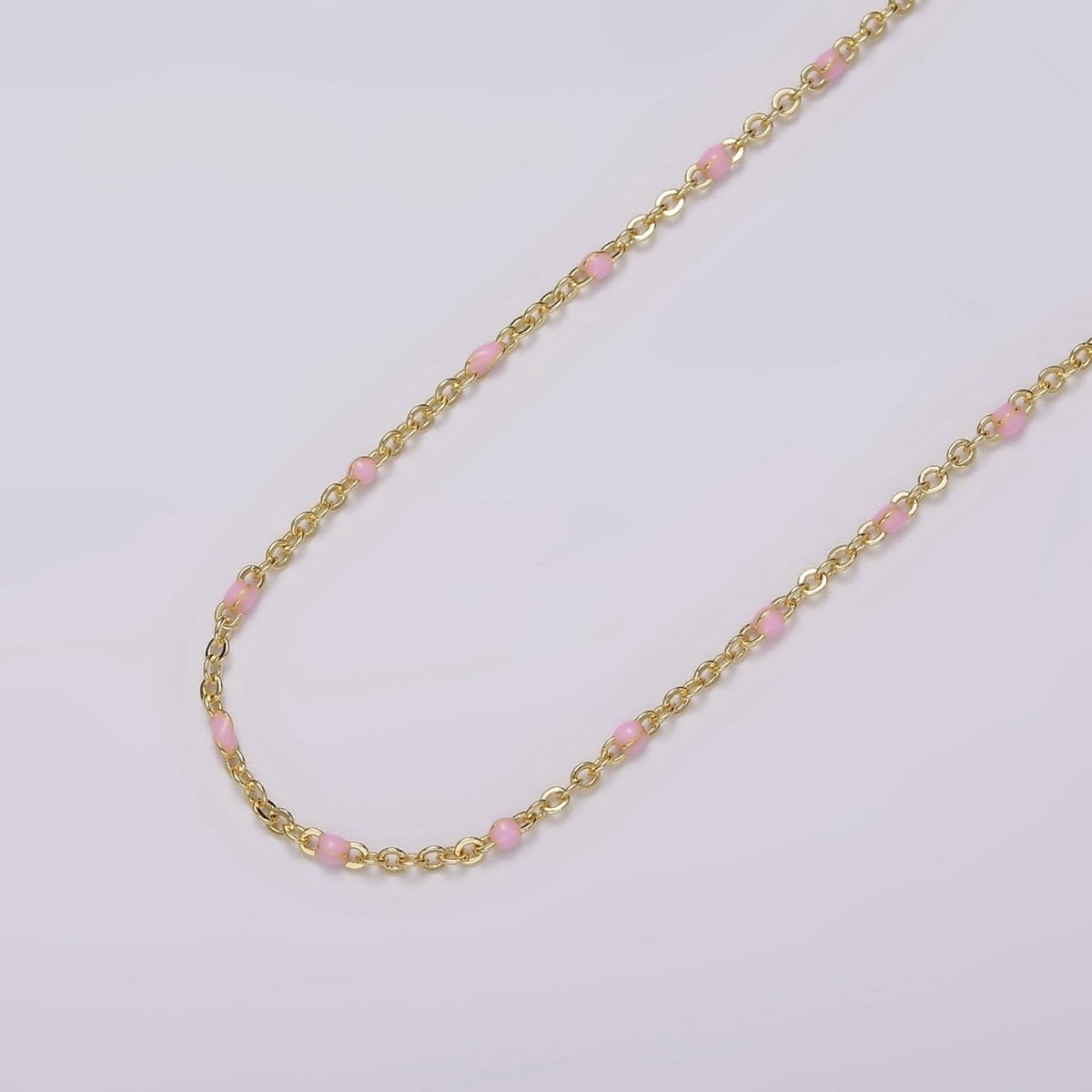 Dainty 16k Gold Filled Satellite Enamel Chain By the Yard Wholesale Unfinished Chain by Yard for Bracelet Necklace Minimalist Jewelry | ROLL-1391 ROLL-1392 ROLL-1393 ROLL-1408 - DLUXCA