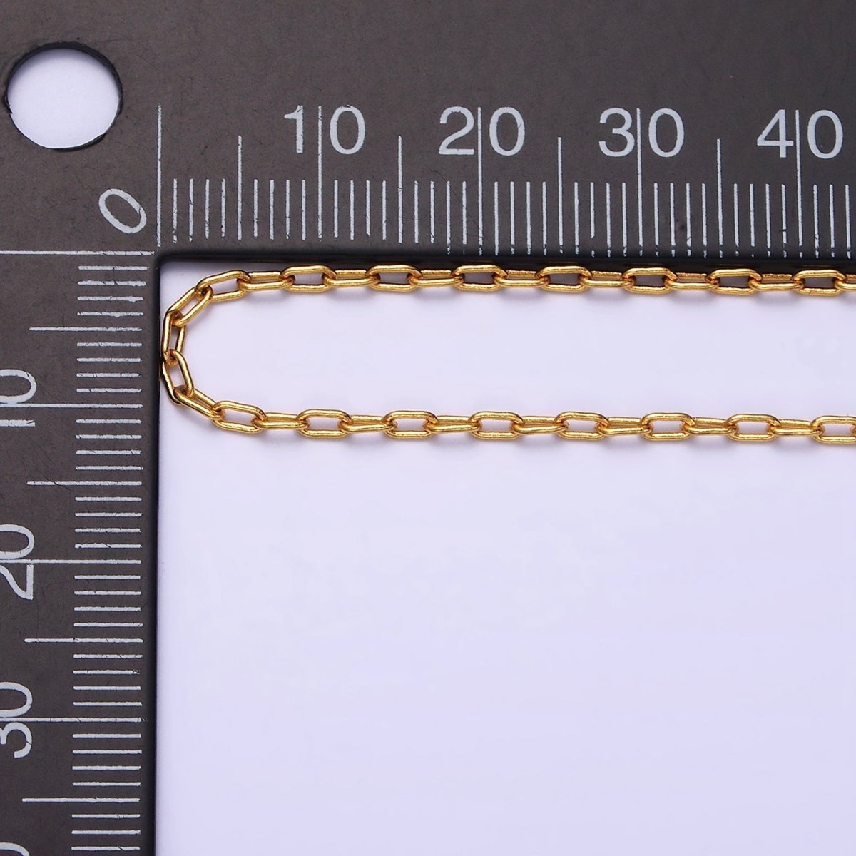 Dainty 1.8mm Cable Paperclip 16 Inch Minimalist Choker Chain Necklace | WA-1873 Clearance Pricing - DLUXCA