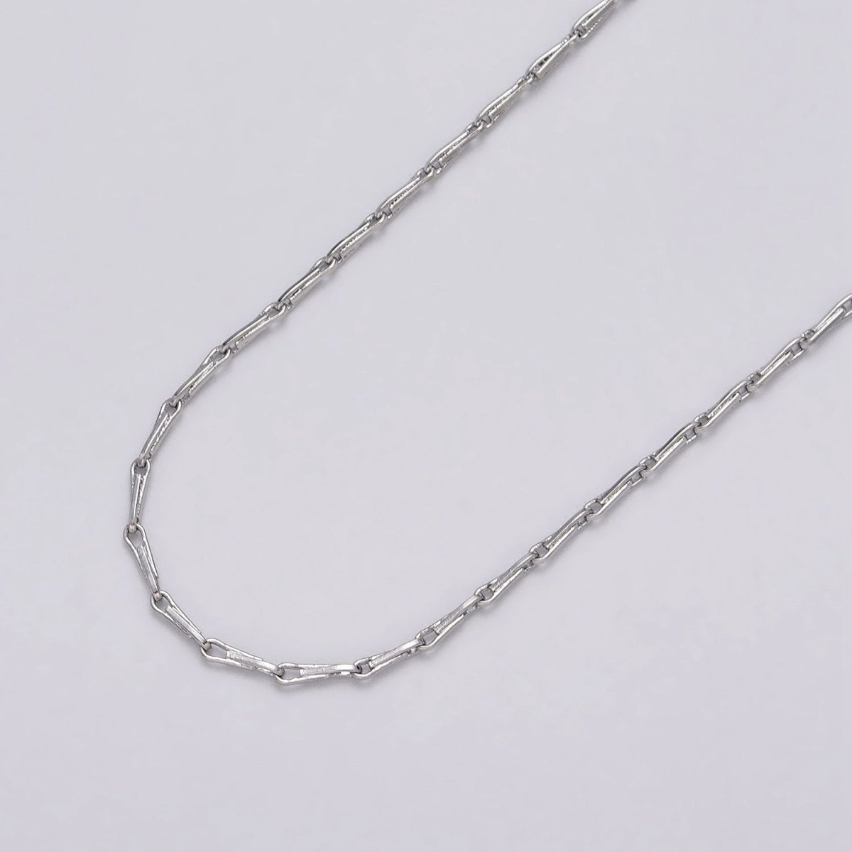 Dainty 24K Gold Filled 1.5mm Barleycorn Unfinished Chain by Yard in Gold & Silver | ROLL-1060, ROLL-1088 Clearance Pricing - DLUXCA