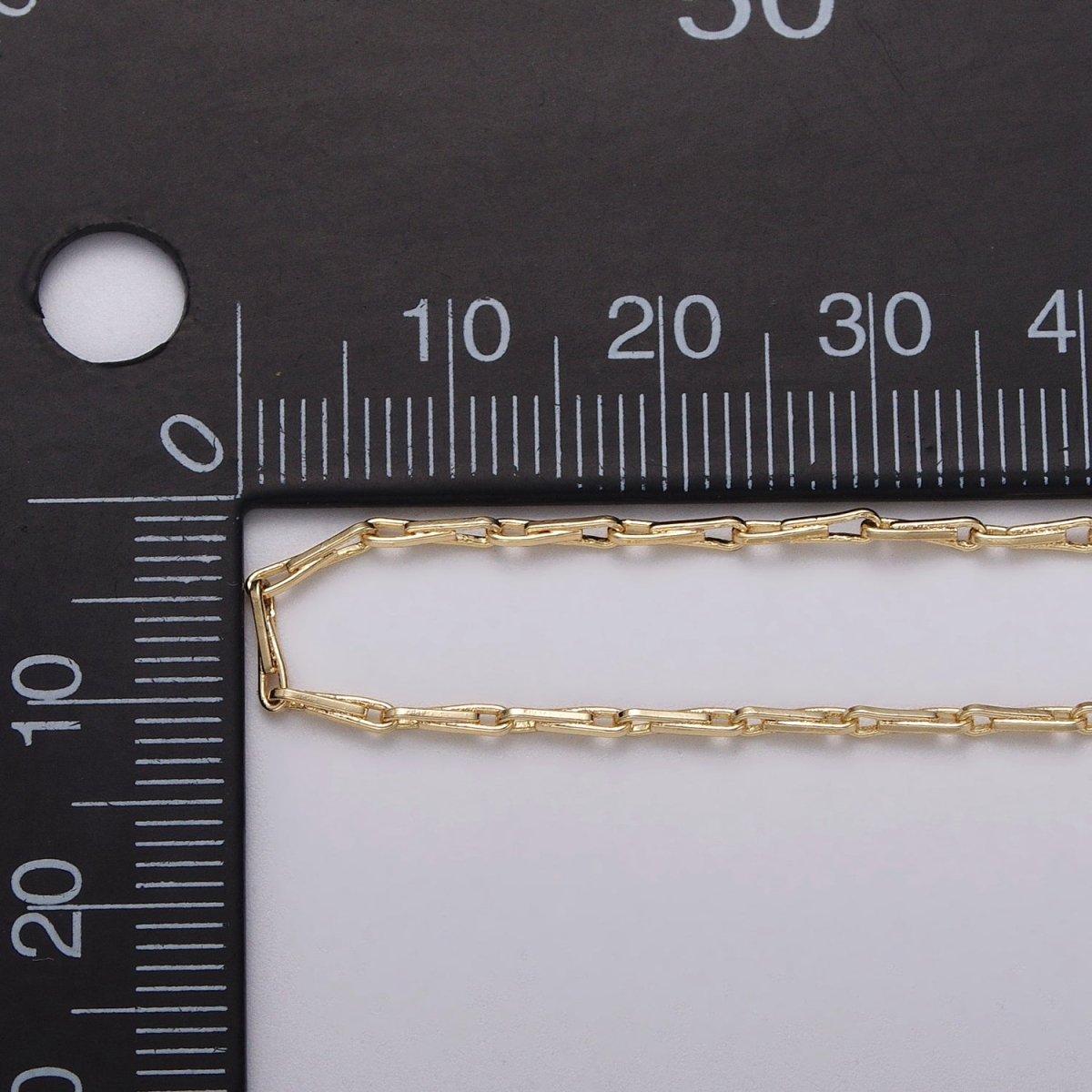 Dainty 24K Gold Filled 1.5mm Barleycorn Unfinished Chain by Yard in Gold & Silver | ROLL-1060, ROLL-1088 Clearance Pricing - DLUXCA