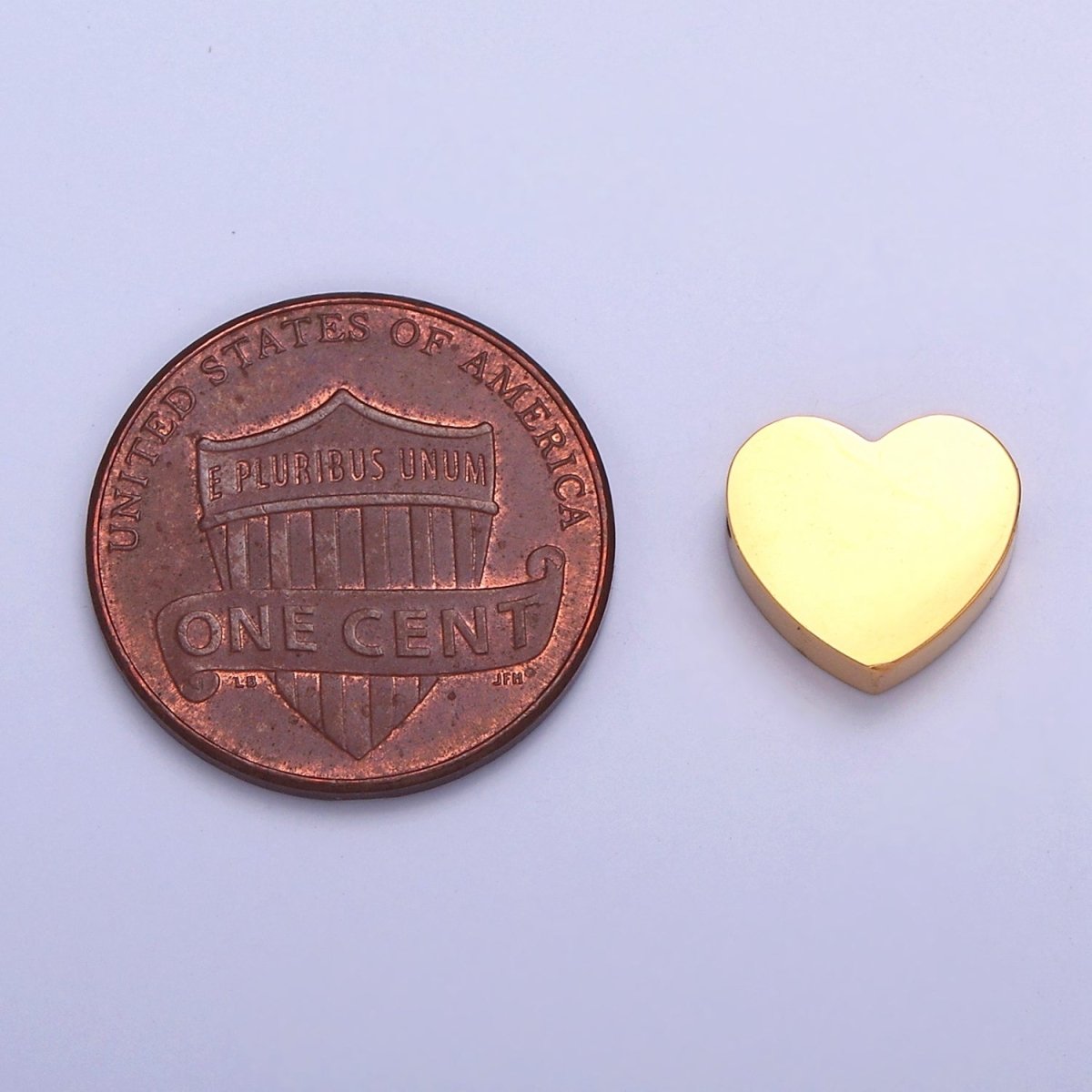 Dainty 9.7x10.6mm Stainless Steel Heart Bead, Jewelry Component For Jewelry Making, W-849 W-850 - DLUXCA