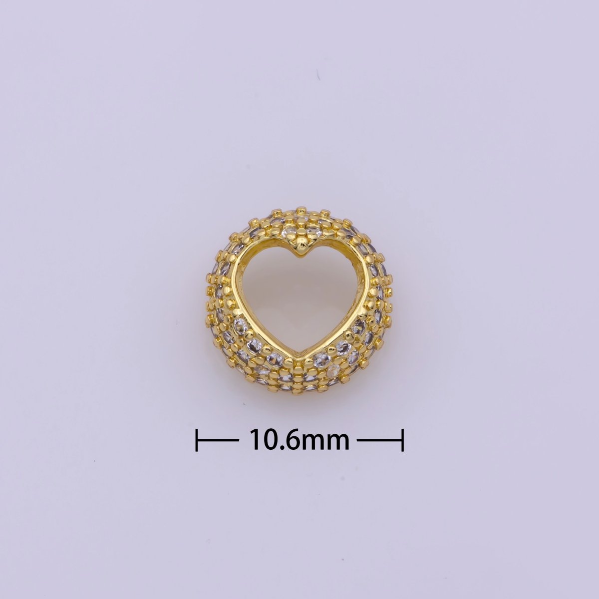 Dainty Bead Hollow Spacer Design Heart Hamsa Hand Moon Star for Bracelet Component N-070 N-076 N-094 N-103 N-104 - DLUXCA