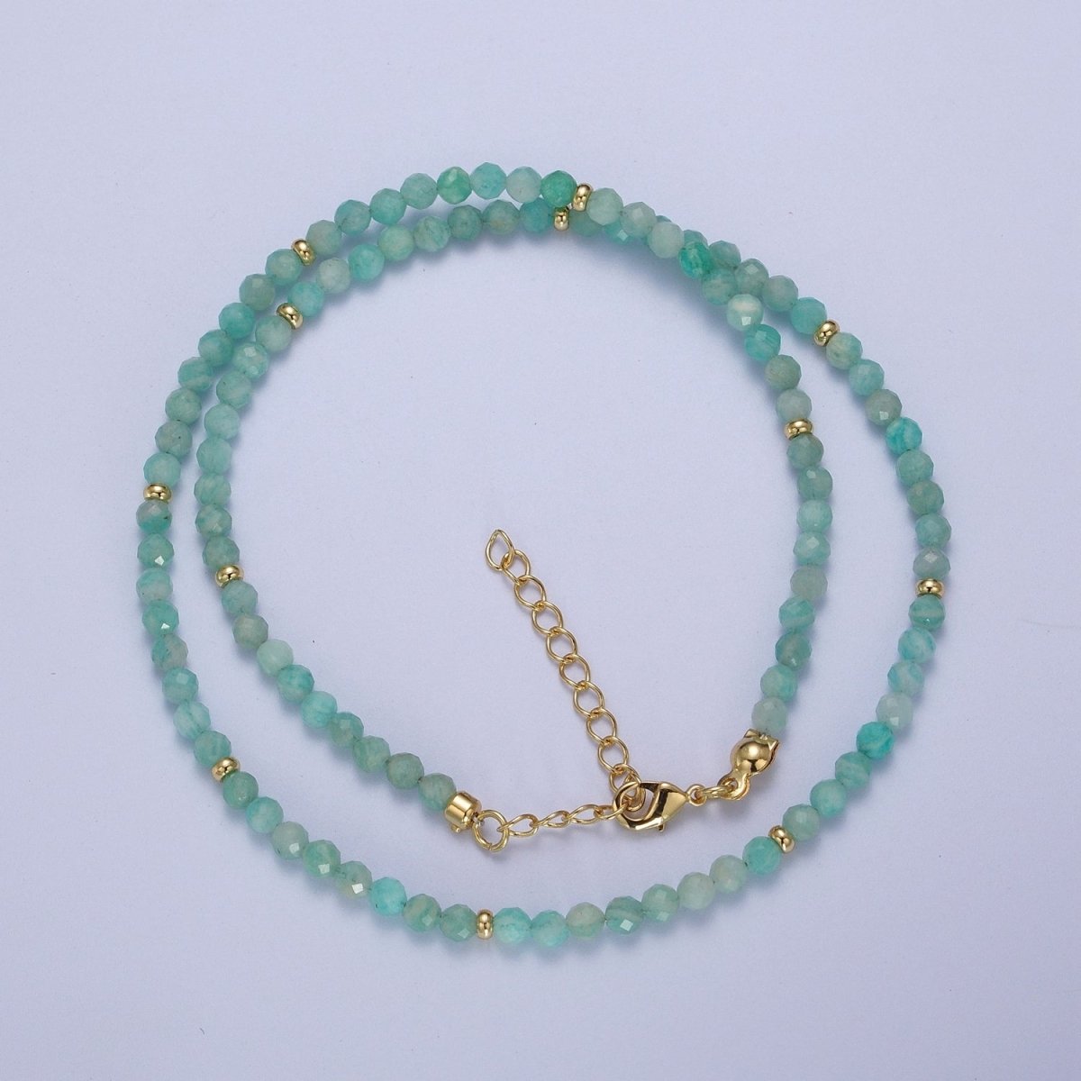 Dainty Beaded Necklace Tourmaline, Amazonite, Ruby, Amethyst, Moonstone Jewelry Handmade Jewelry | WA-1219 WA-1220 WA-1241 WA-1242 WA-1243 Clearance Pricing - DLUXCA