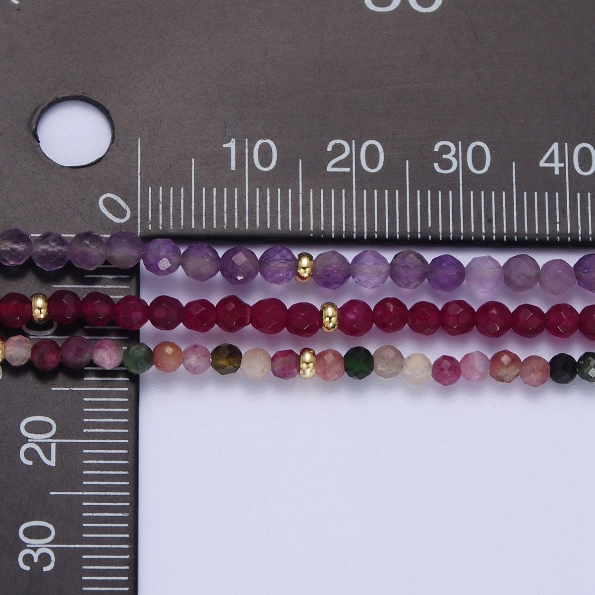 Dainty Beaded Necklace Tourmaline, Amazonite, Ruby, Amethyst, Moonstone Jewelry Handmade Jewelry | WA-1219 WA-1220 WA-1241 WA-1242 WA-1243 Clearance Pricing - DLUXCA