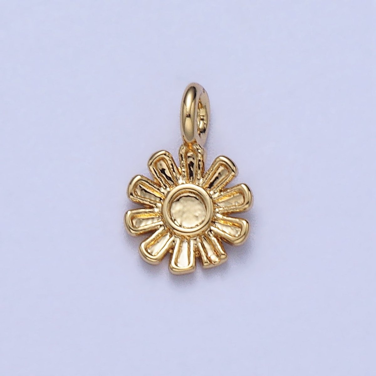 Dainty Blooming Daisy Flower Add-on Charm in Gold & Silver | AC032 AC033 - DLUXCA