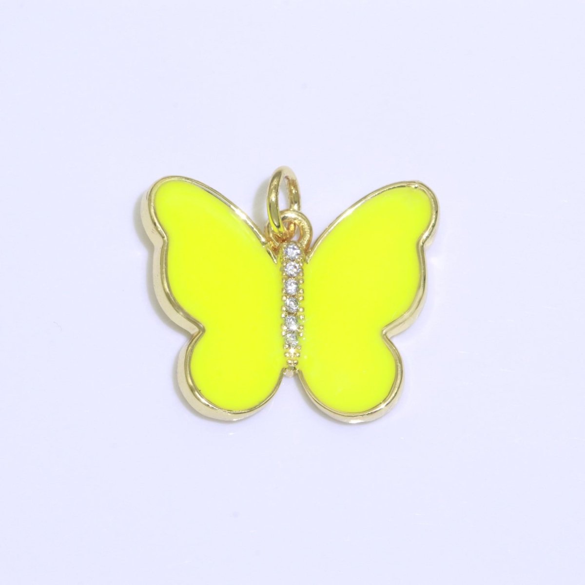 Dainty Butterfly Charm, Mini Gold Filled Monarch Charm for Necklace, Bracelet, Earring Charm Micro Pave Mariposa Jewelry Making M-460 - M-469 - DLUXCA