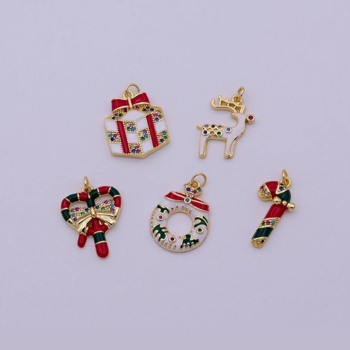 Dainty Christmas charm , Bulk, Wholesale Variety Christmas theme charm for Necklace Earring bracelet making Christmas Jewelry Supply Special EditionC-172 C-174 C-183 C-281 C-302 - DLUXCA