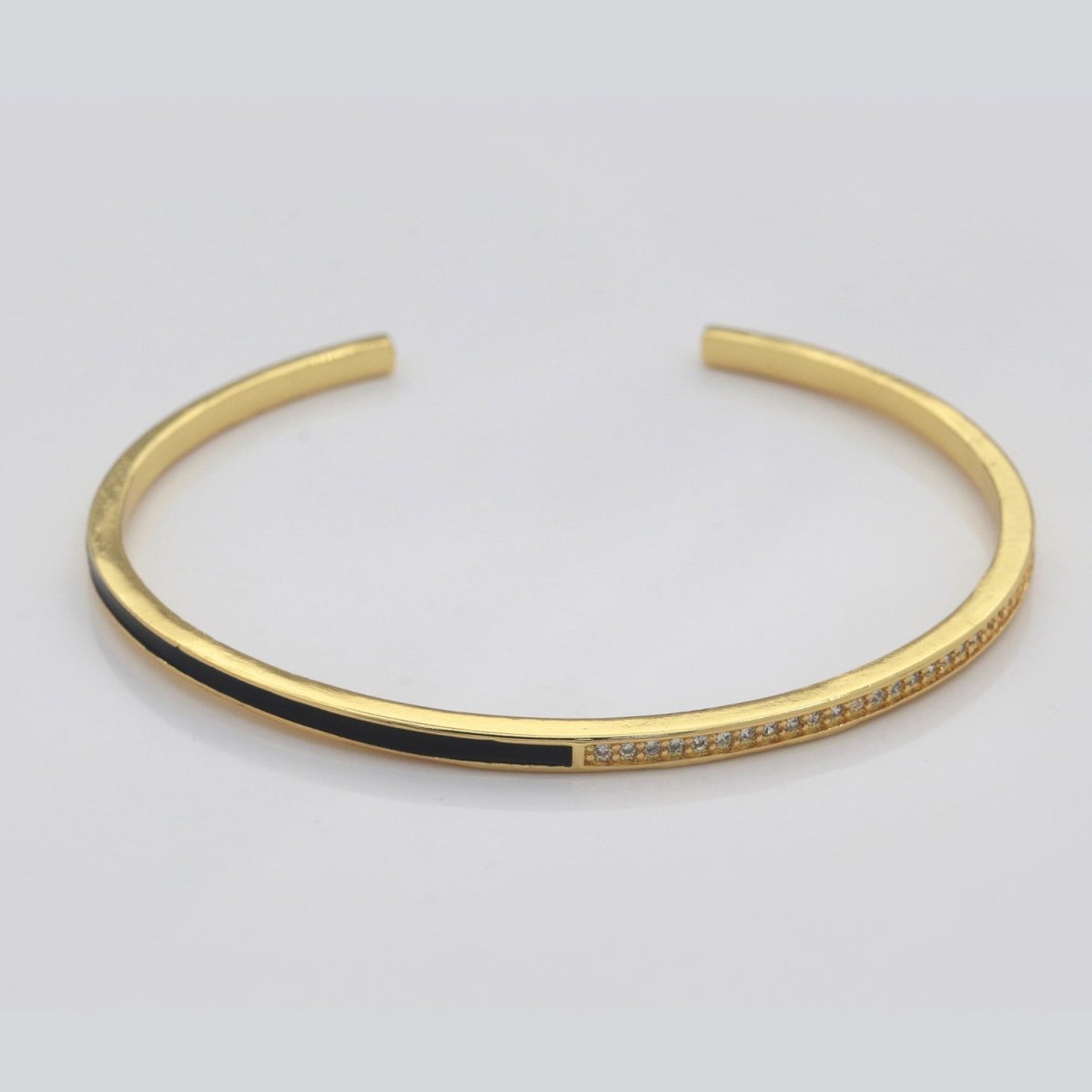 Dainty Cuff Bracelet Minimalist Bangle For Stacking Jewelry | WA-289 to WA-292 Clearance Pricing - DLUXCA