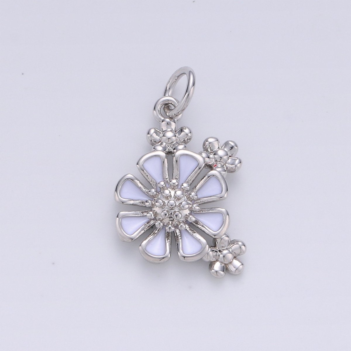 Dainty Daisy Charms Enamel Gold Plated for Bracelet Necklace Earring Component Summer Jewelry Flower Floral Pendant D-264 D-265 - DLUXCA