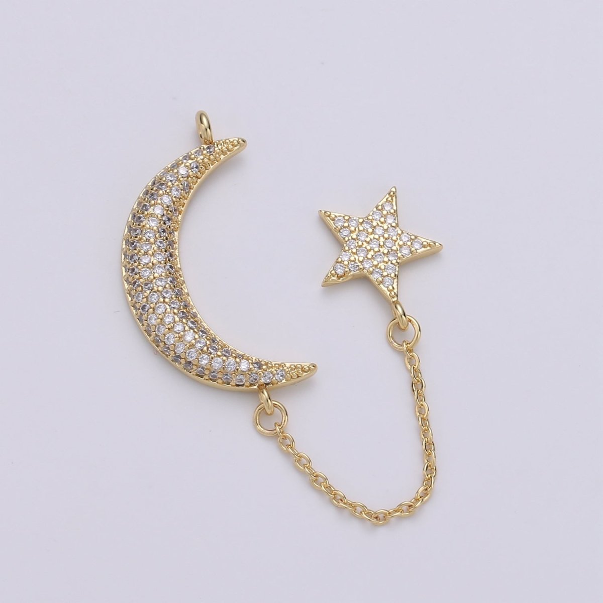 Dainty Elegant Celestial Moon and Star Charm L-112~L-113 - DLUXCA