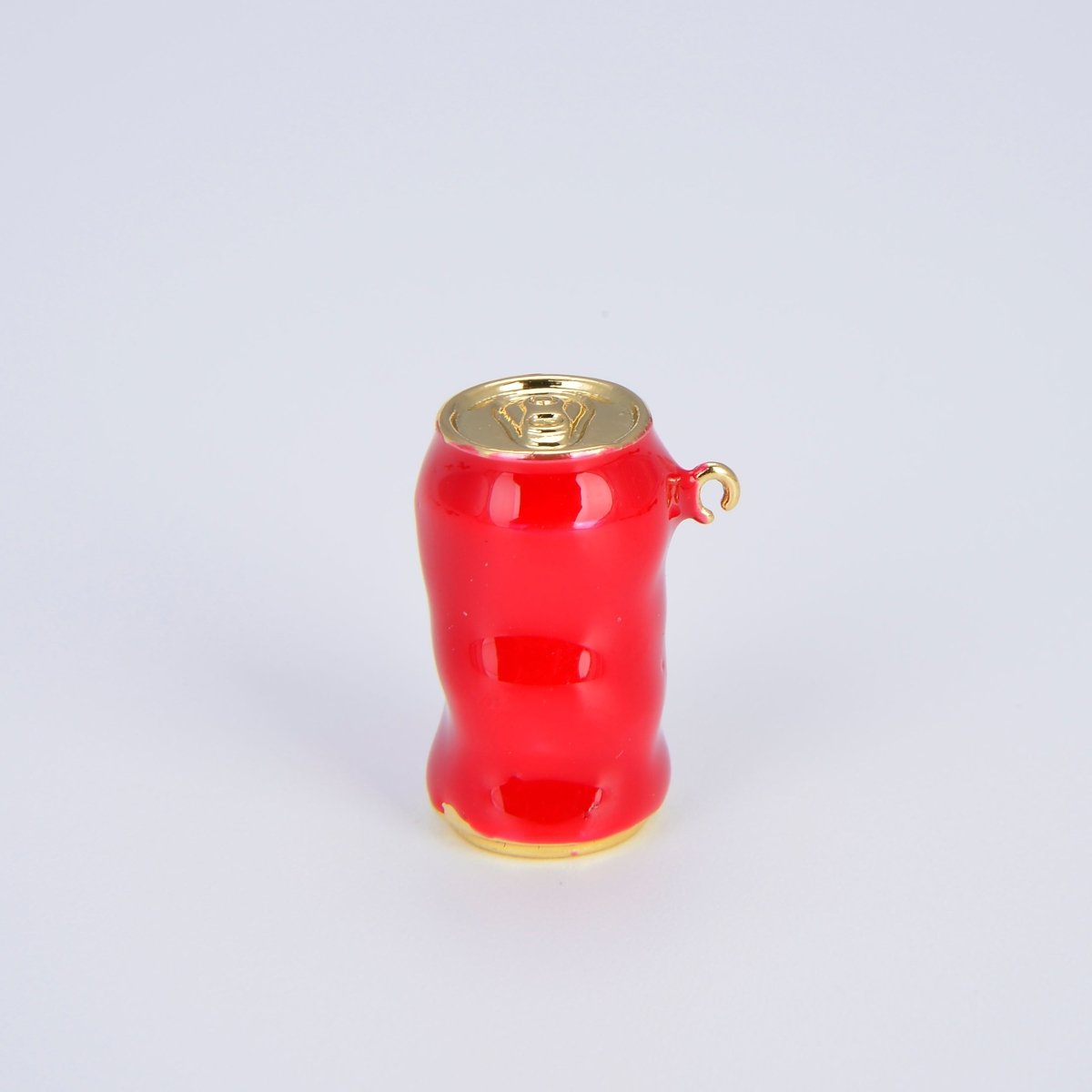 Dainty Enamel Soda Can Bead Spacer Red Blue Can Barrell Charm Bead for Bracelet Beaded Component E-815 E-816 - DLUXCA