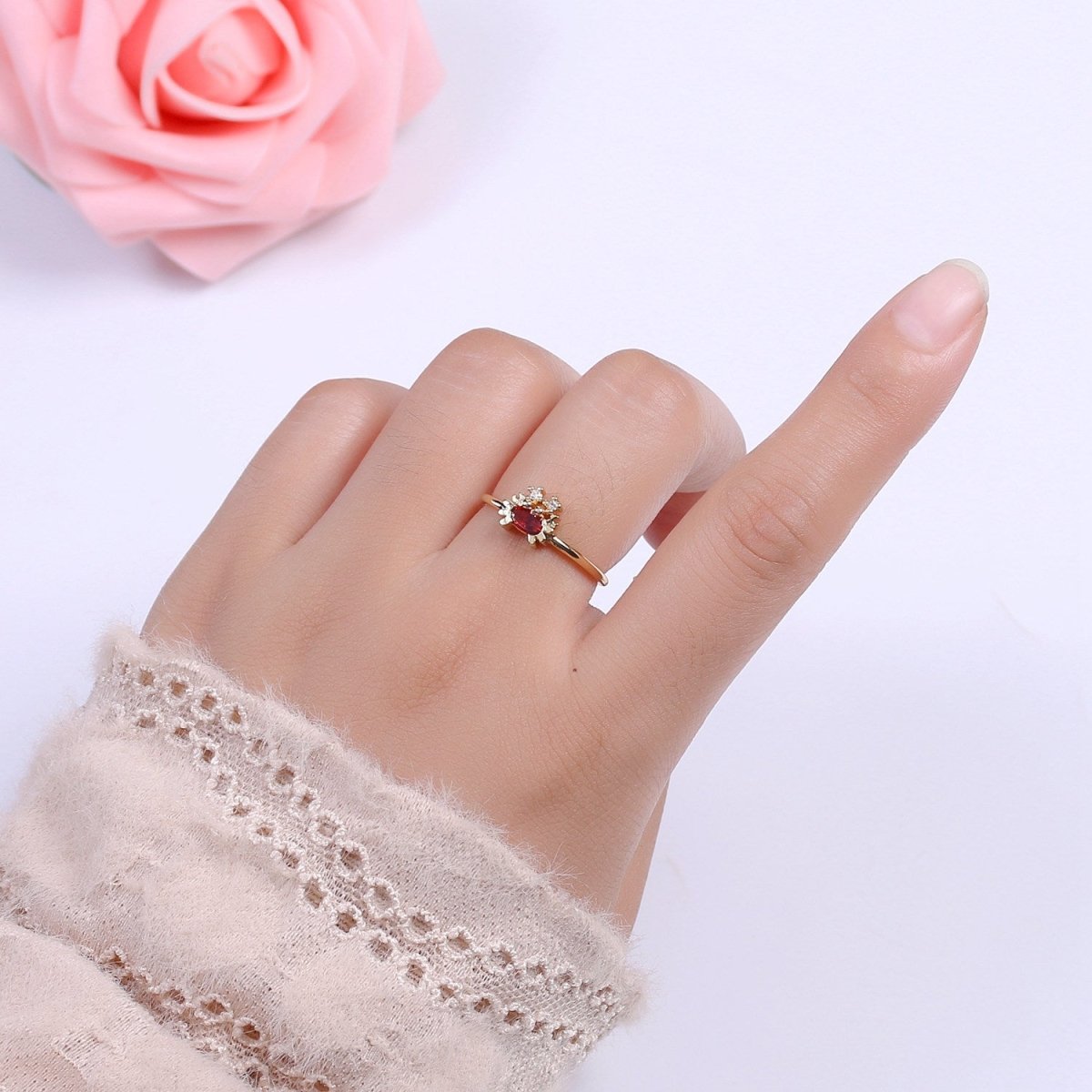 Dainty Gold Crab ring, Gold Mini Animal Ring, Dainty Stackable Rings, Open Adjustable Ring Beach Under the sea Inspired S-168 - DLUXCA