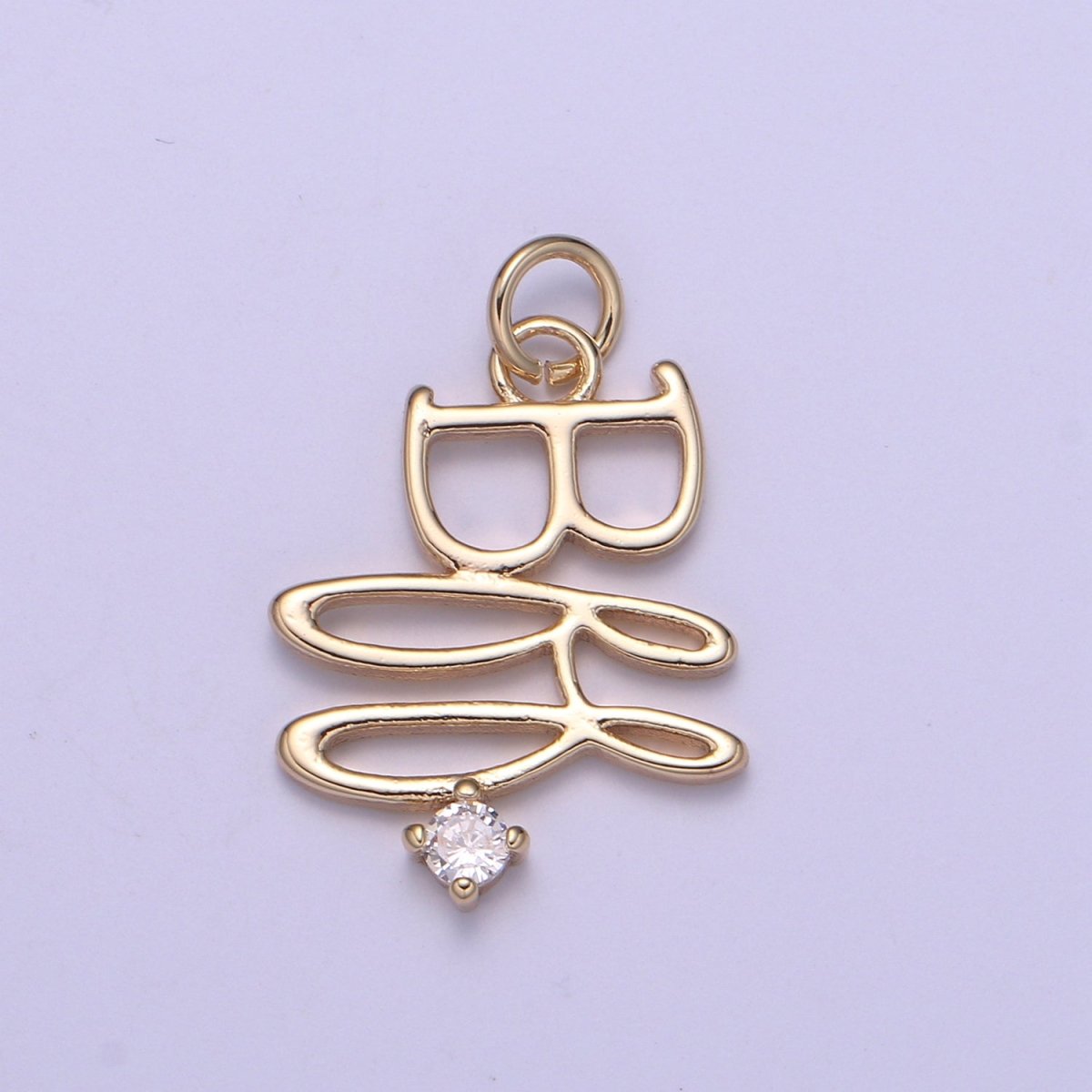 Dainty Gold Filled BFF Charm E-312 - DLUXCA