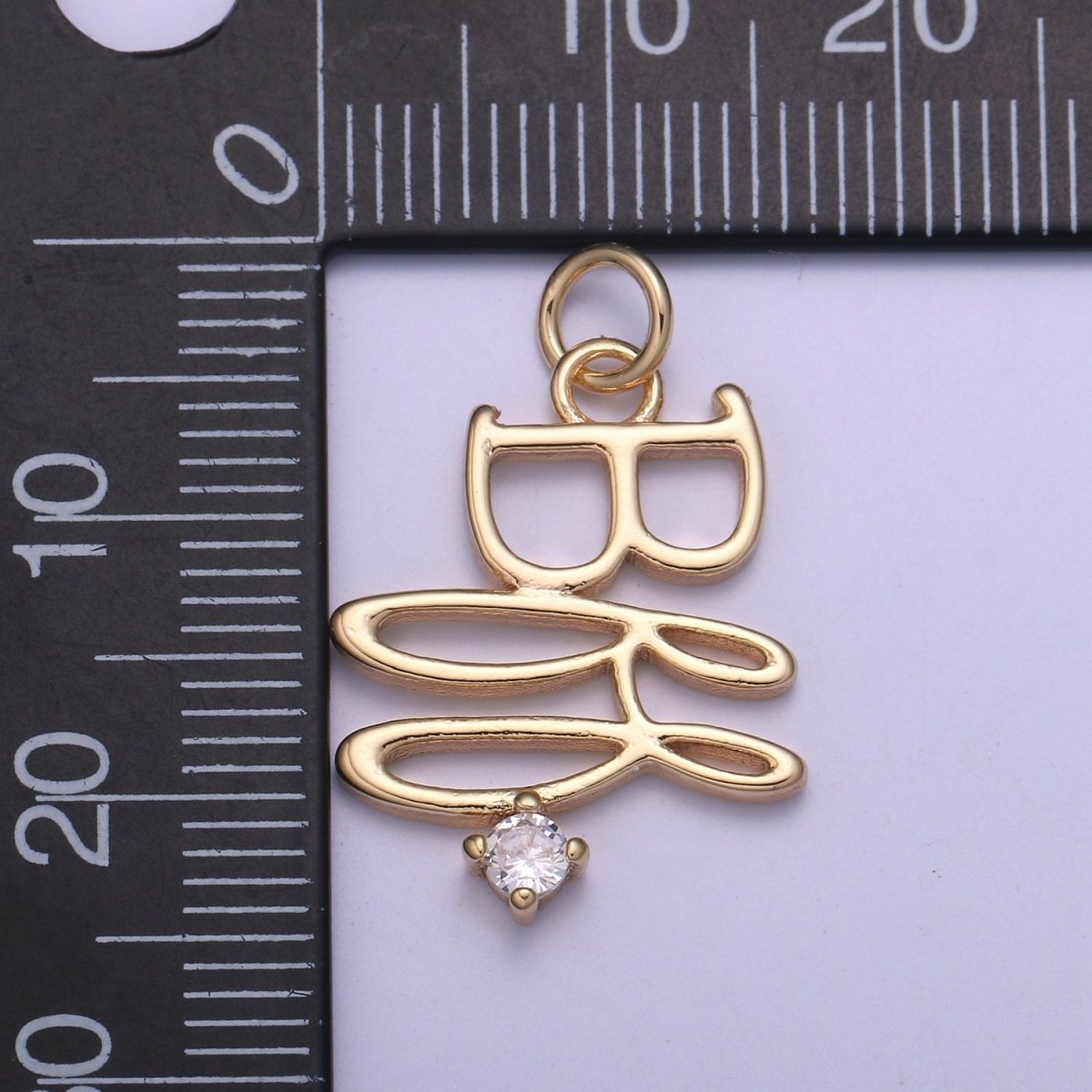 Dainty Gold Filled BFF Charm E-312 - DLUXCA