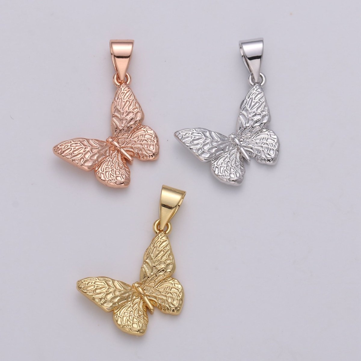 Dainty Gold Filled Butterfly Pendants I-818~I-820 - DLUXCA
