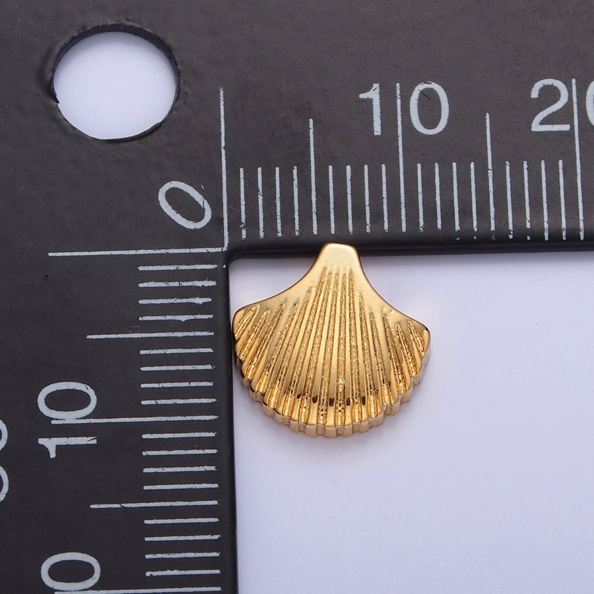 Dainty Gold Filled Clam Shell Bead Spacer for Bracelet W-854 - DLUXCA