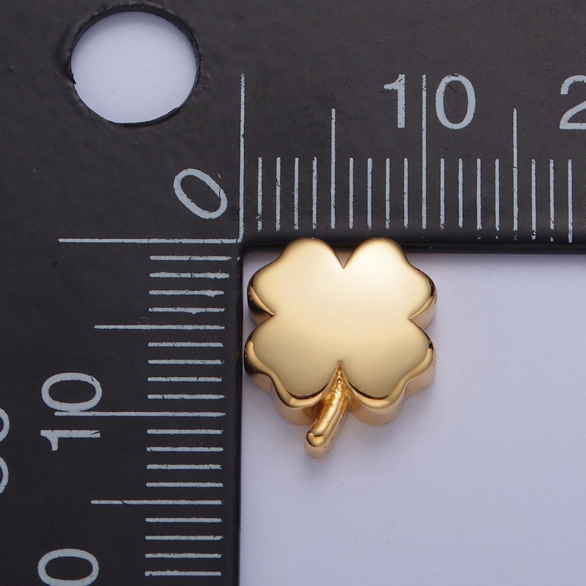 Dainty Gold Filled Clover Bead Spacer for Bracelet W-853 - DLUXCA