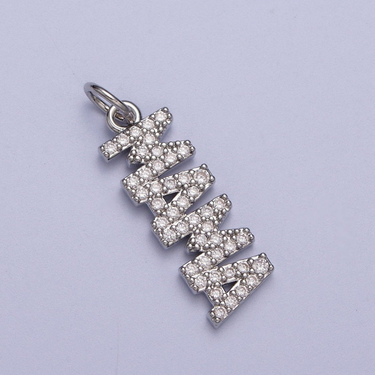 Dainty Gold Filled Cubic Mama Charm Micro Pave Mother Pendant for Bracelet Necklace Earring Supply AC547 AC548 - DLUXCA