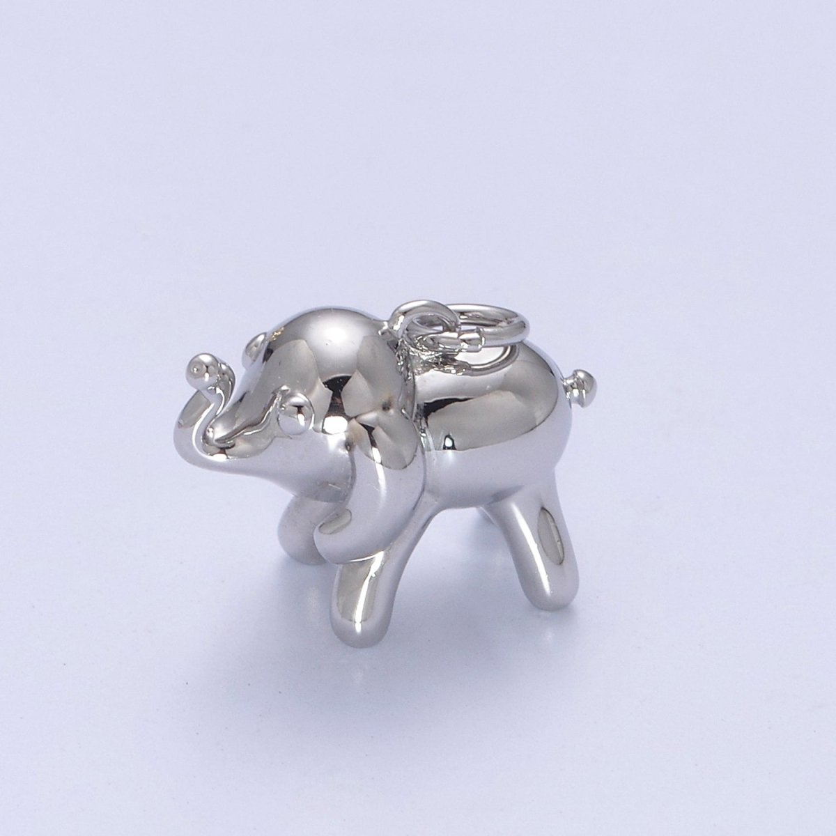 Dainty Gold Filled Elephant Charm Silver Wild Animal Safari Charm N-373 N-374 - DLUXCA