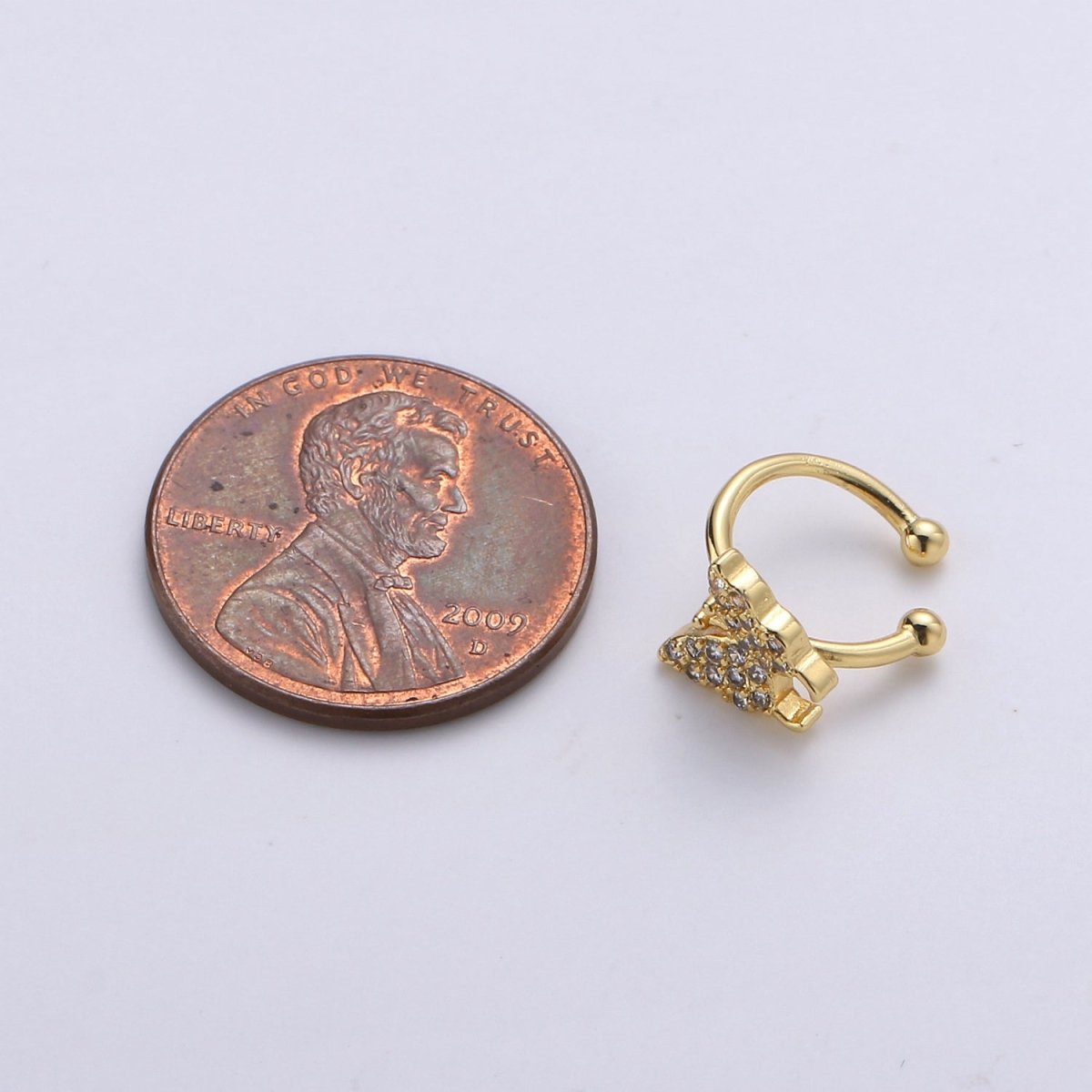 Dainty Gold Filled Little Butterfly Earcuffs - AI-077 - DLUXCA