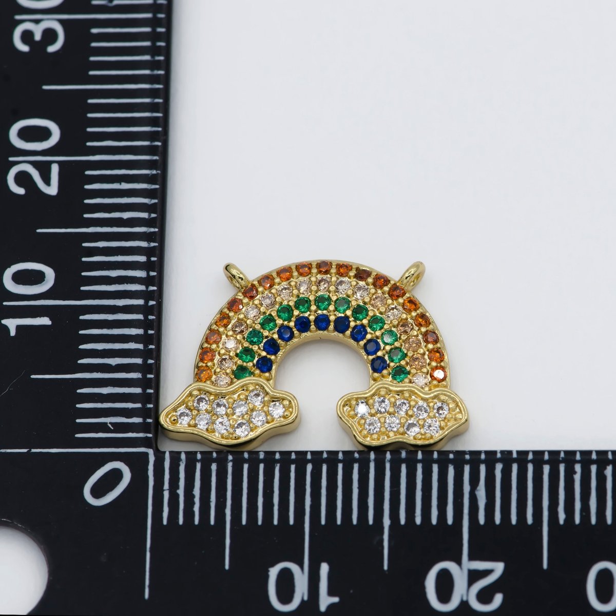 Dainty Gold Filled Little Rainbow Connectors F-828 - DLUXCA