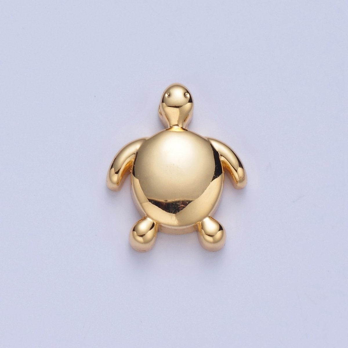 Dainty Gold Filled Turtle Bead Spacer for Bracelet W-855 - DLUXCA