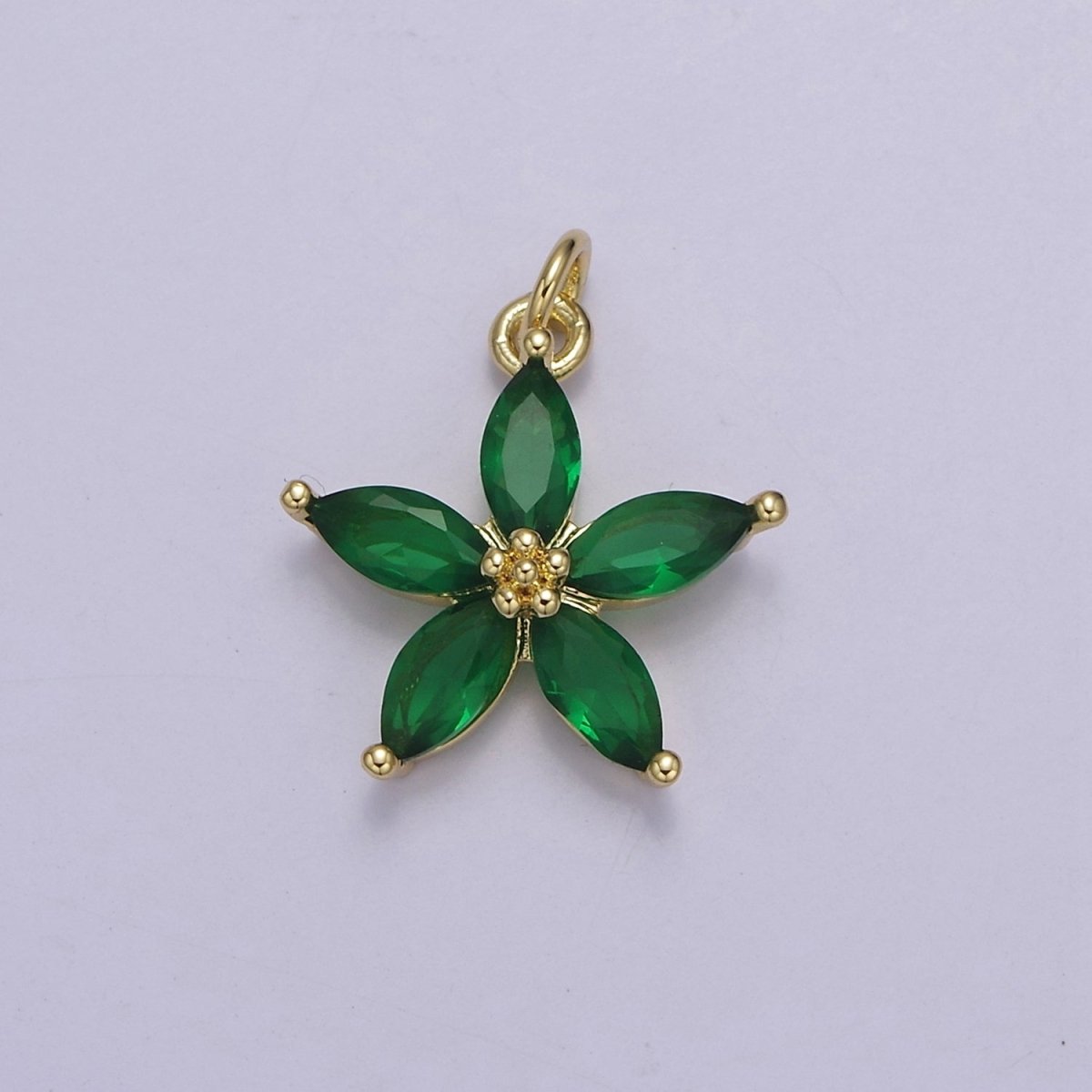 Dainty Gold Five Petal Flower Pendant, Flower Charm, Gold Flower Charm, Earring Bracelet Necklace Making Finding E-448 E-456 E-463 E-466 E-469 E-491 E-510 E-513 E-514 E-549 - DLUXCA