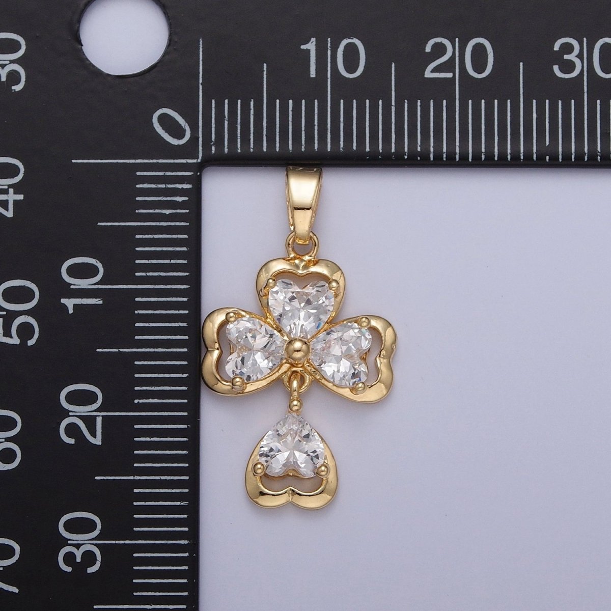 Dainty Gold Heart Cross Necklace Pendant Religious Charm Minimalist Jewelry Pendant X-348 X-349 - DLUXCA