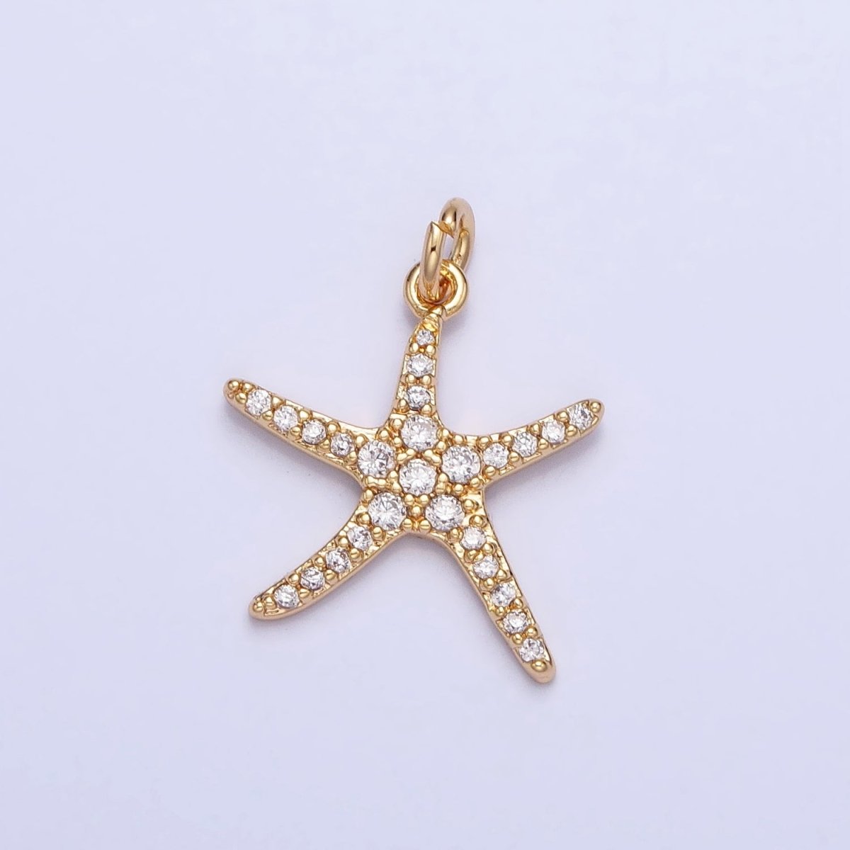 Dainty Gold Silver Starfish Charms Star Fish Animal Under The Sea Jewelry AC749 AC750 - DLUXCA