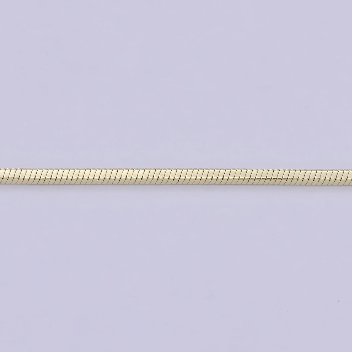 Dainty Gold Snake Chain 1 MM Round 17.7" Ready To Wear Chain Wholesale Necklace | WA-752 Clearance Pricing - DLUXCA