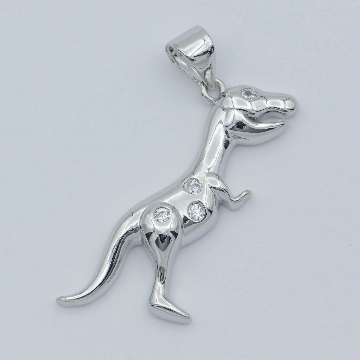 Dainty Gold T-Rex Dinosaur Charms, Silver Tyrannosaurus Rex Charm Men Women Unisex Kids Jewelry for Bracelet necklace earring Supply J-866 I-190 - DLUXCA