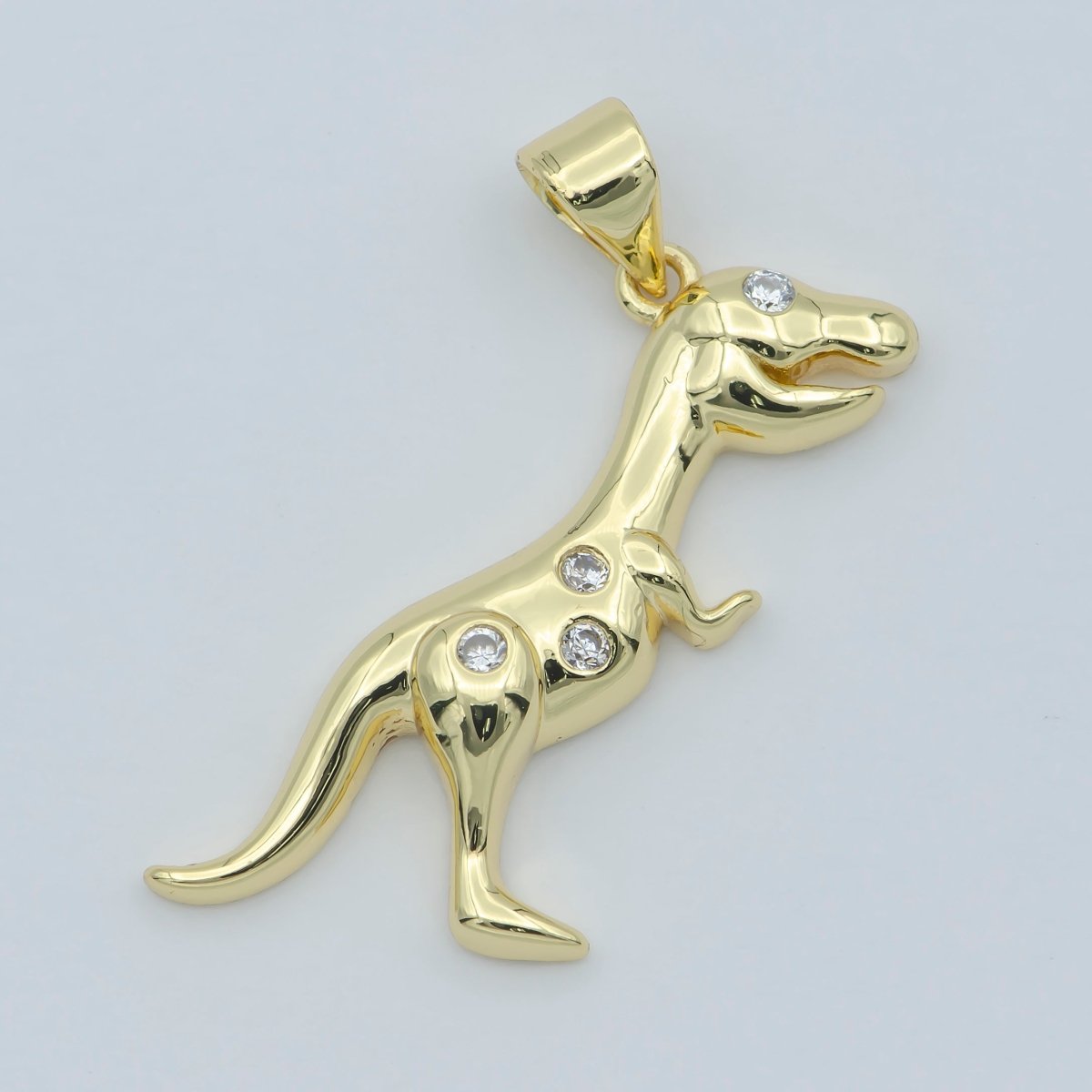 Dainty Gold T-Rex Dinosaur Charms, Silver Tyrannosaurus Rex Charm Men Women Unisex Kids Jewelry for Bracelet necklace earring Supply J-866 I-190 - DLUXCA