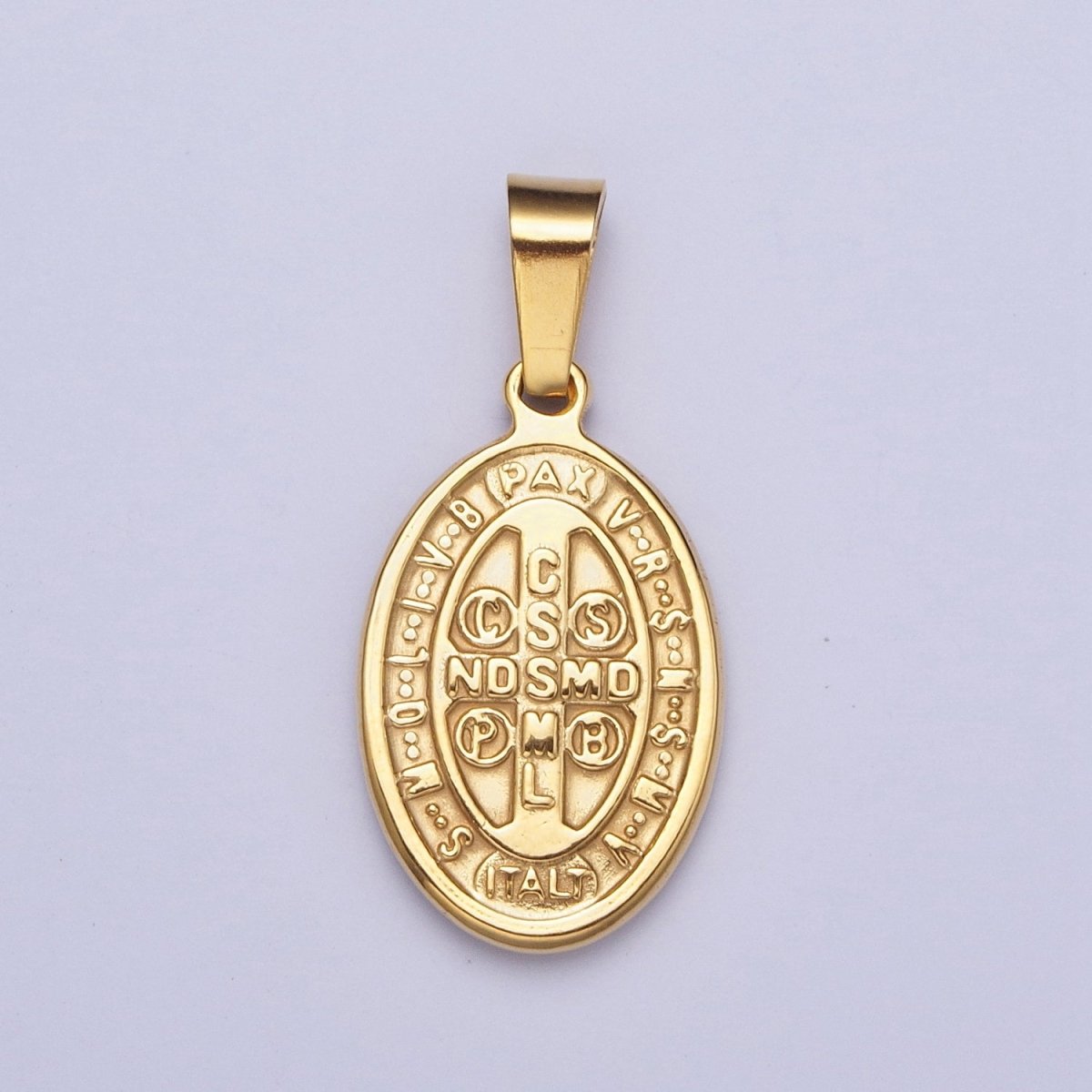 Dainty Lady Guadalupe Pendant Double Sided Charm for Catholic Jewelry Making Gold Filled X-654 - DLUXCA