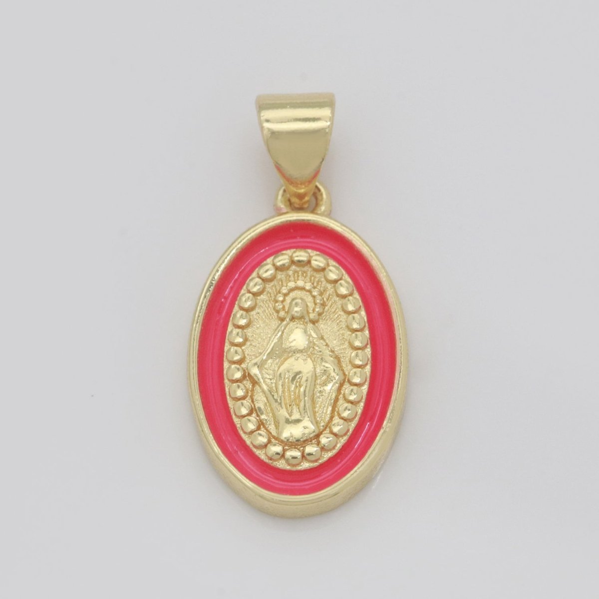 Dainty Miraculous Lady Charm gold medallion Charm, gold filled Virgin Mary religious medal Saint Pendant Religious Coin Catholic Enamel Jewelry N-1373 N-1374 N-1375 N-1376 N-1377 N-1378 N-1379 N-1380 N-1381 N-1382 - DLUXCA