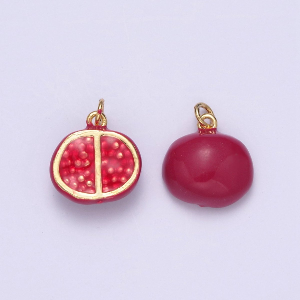 Dainty Pomegranate Charm Pendant Fruit Charm Necklace Bracelet Earring DIY Jewelry Making Supply N-725 - DLUXCA