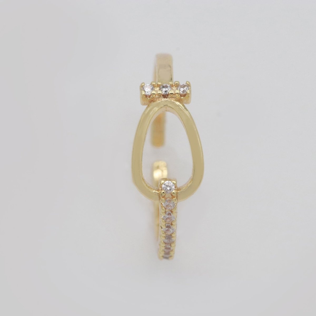 Dainty Ring Adjustable Gold Band Minimalist Jewelry S-223 - DLUXCA