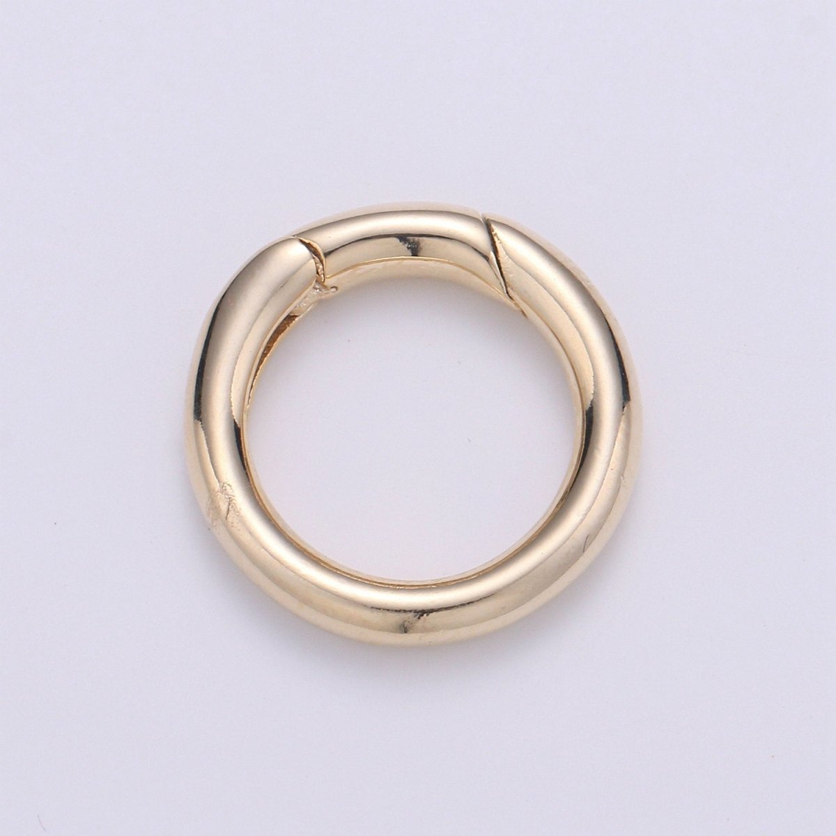 Dainty rose gold spring o ring 18mm metal spring push gate hook,spring snap clasp,carabiner hook Clasp for Necklace Clasp Jewelry Making L-005 - DLUXCA