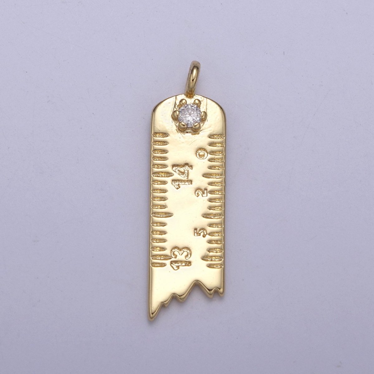 Dainty Ruler Charm Gold / Silver Ruler Pendant for Necklace Bracelet Earring Component N-369 N-370 - DLUXCA