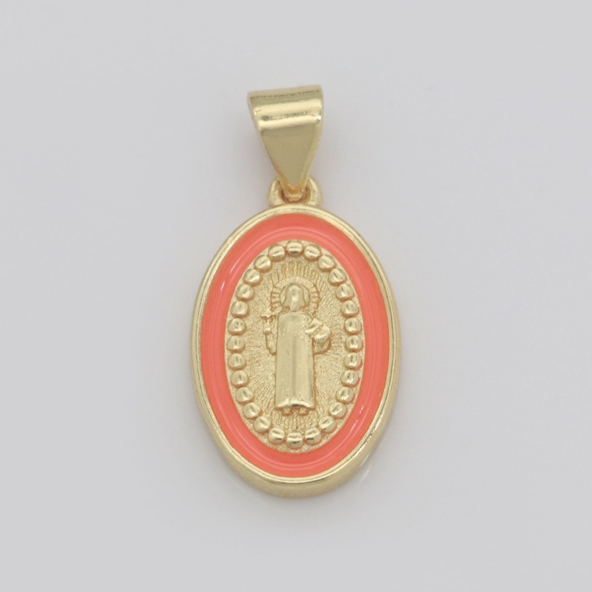 Dainty Saint Jude Charm gold medallion Charm, gold filled San Judas religious medal Patron Saint Pendant Religious Coin Catholic Enamel Jewelry N-1353 N-1354 N-1355 N-1356 N-1357 N-1358 N-1359 N-1360 N-1361 N-1362 - DLUXCA